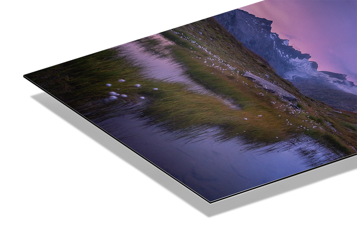 Aussicht auf den Oberaargletscher, Blaue Stunde am Morgen | Original Print