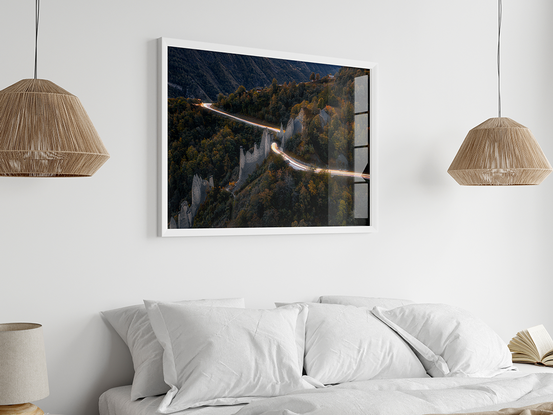 Pyramides d’Euseigne, Lichtspur | Original Print