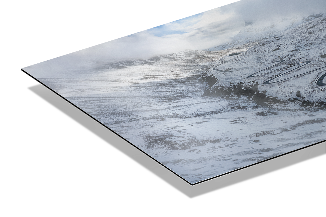 Julierpass Aerial View After Snow Fall | Original Print