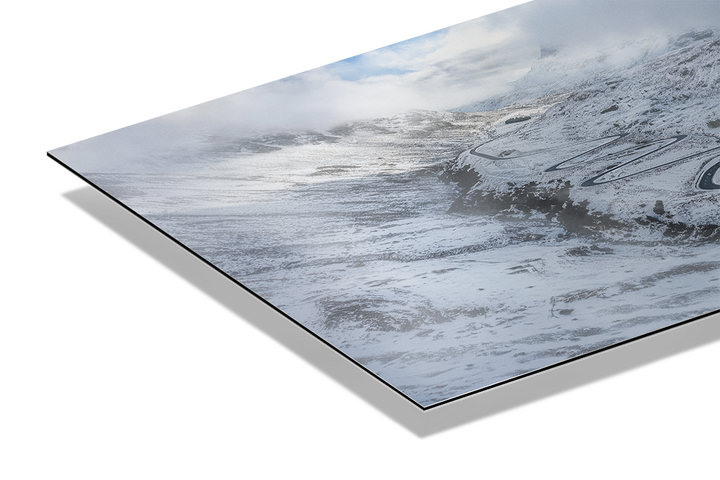 Julierpass Aerial View After Snow Fall | Original Print