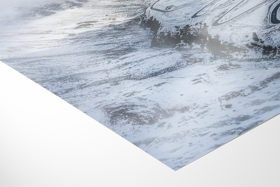 Julierpass Aerial View After Snow Fall | Original Print