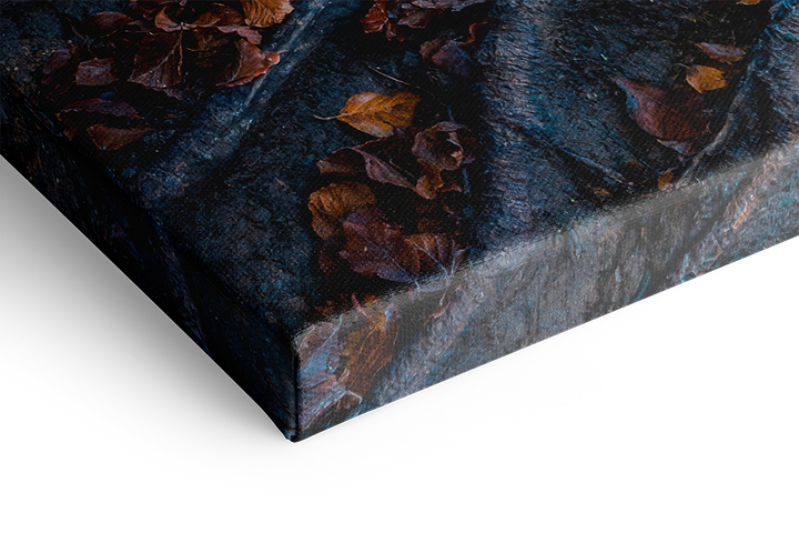 Waterfall And Golden Forest | Original Print