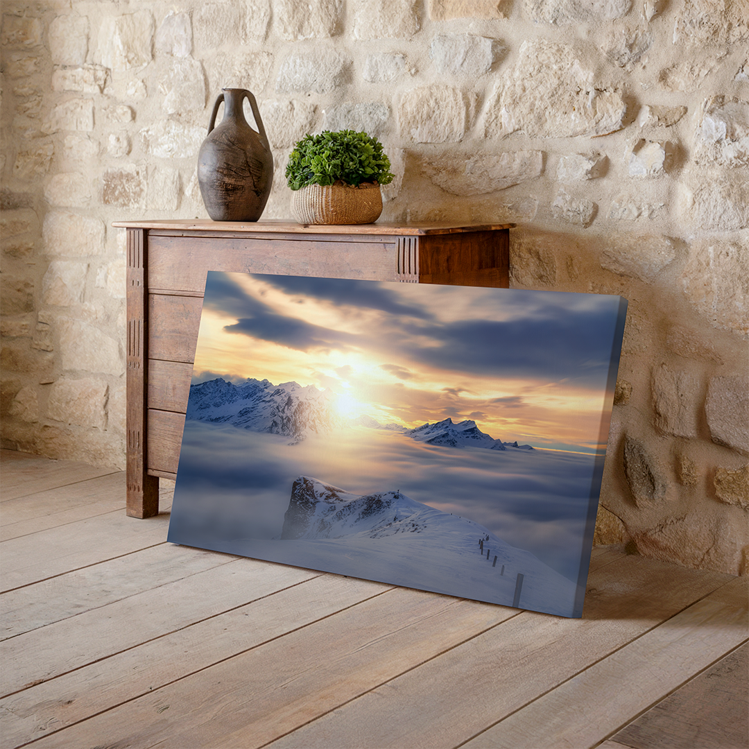 Hasliberg Winter Cloud Inversion | Original Print