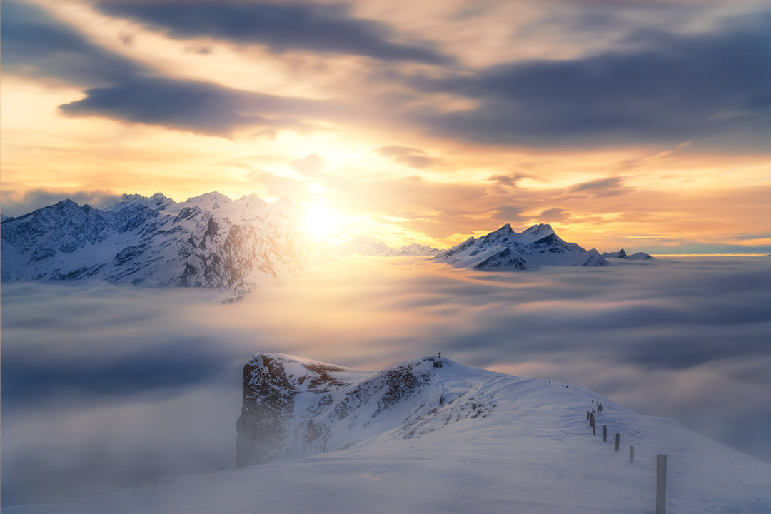 Hasliberg Winter Cloud Inversion | Original Print