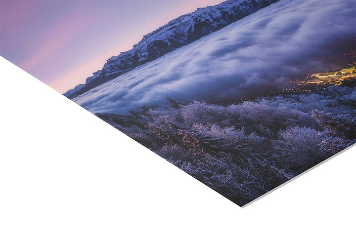 Interlaken In Winter, Seen From Harder Kulm | Original Panorama Print