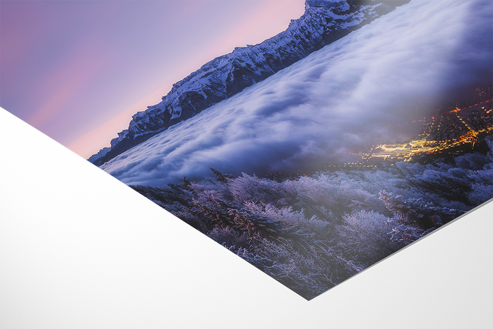 Interlaken In Winter, Seen From Harder Kulm | Original Panorama Print
