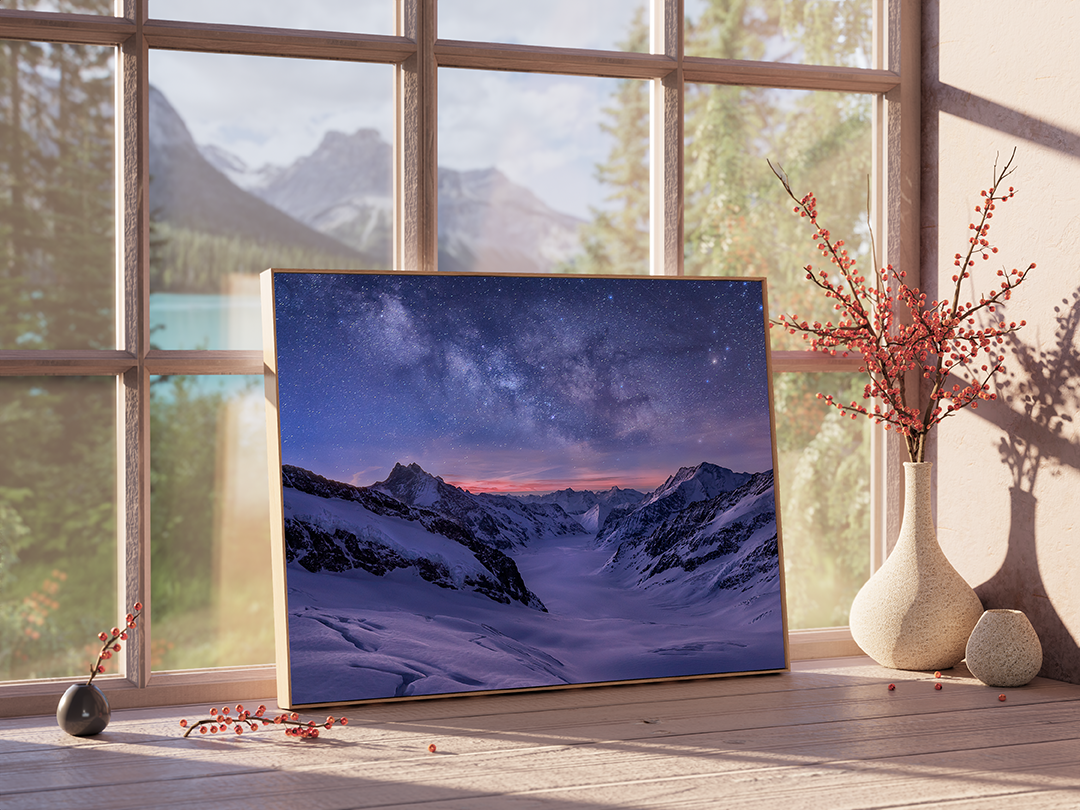 Milky Way Over Aletsch Glacier | Original Print
