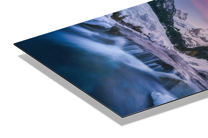Farbenfroher Winterhimmel und Wellhorn | Original Print