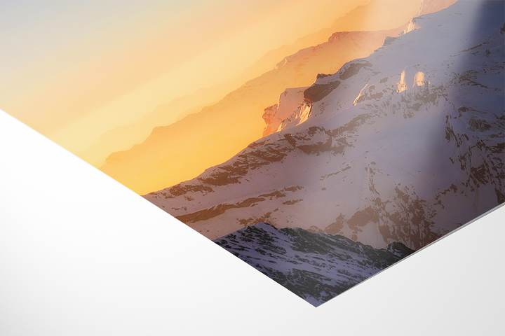 Saharan Dust Glow Over The Bernese Alps | Original Print