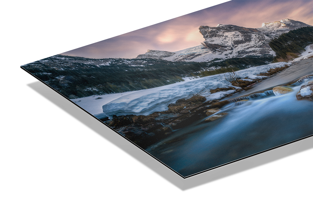 Wellhorn And River In Spring Long Exposure | Original Print