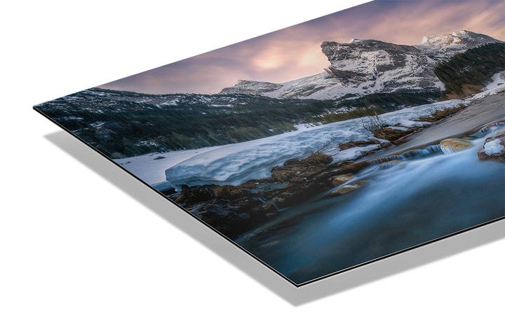 Wellhorn And River In Spring Long Exposure | Original Print