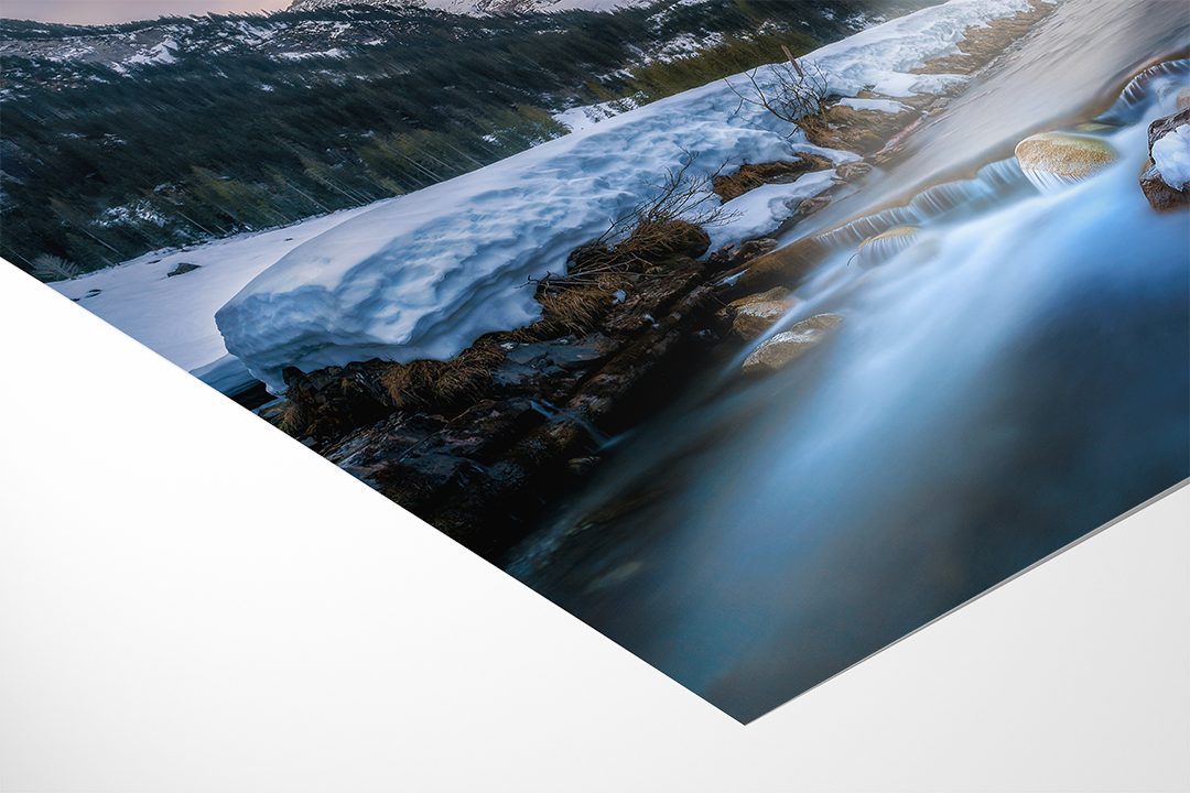 Wellhorn And River In Spring Long Exposure | Original Print