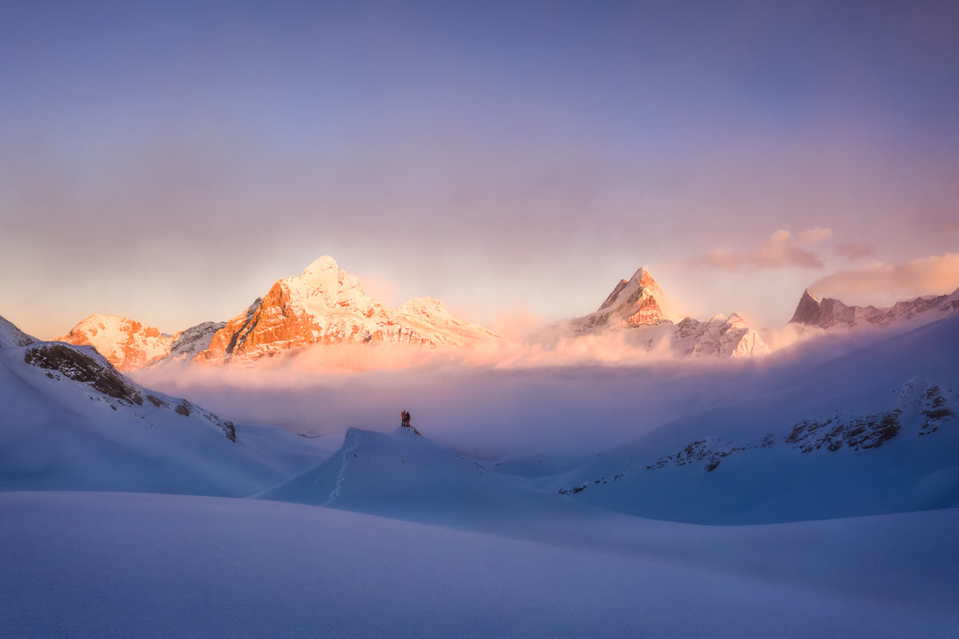 Solitude near Grindelwald Winter Landscape | Original Print