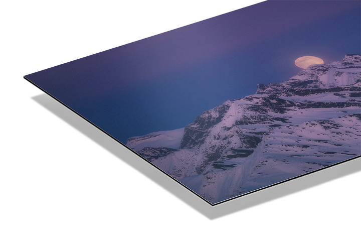 Winter Full Moon Over The Bernese Alps | Original Print