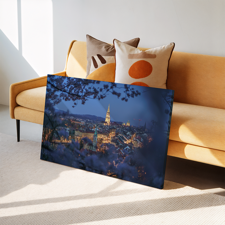 Bern City Lights At Night | Original Print