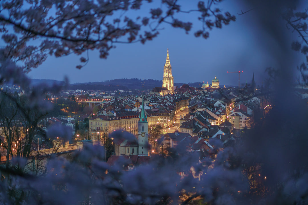 Bern City Lights At Night | Original Print