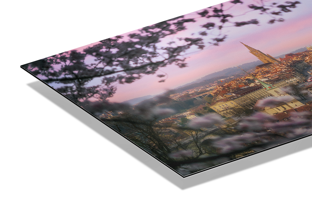 Bern City In Spring And Cherry Blossoms | Original Print