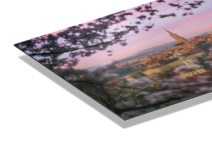 Bern City In Spring And Cherry Blossoms | Original Print