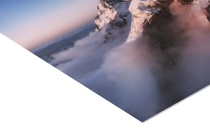 Mönch and Eiger seen from Jungfraujoch | Original Panorama Print