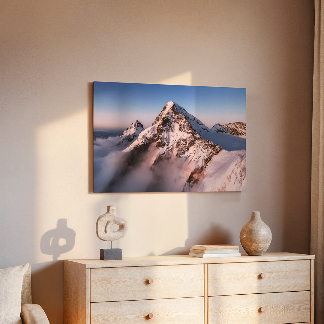 Mönch and Eiger seen from Jungfraujoch | Original Panorama Print
