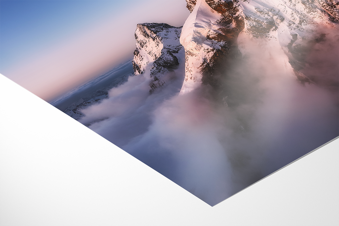 Mönch and Eiger seen from Jungfraujoch | Original Panorama Print