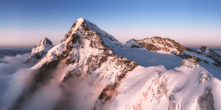Mönch and Eiger seen from Jungfraujoch | Original Panorama Print