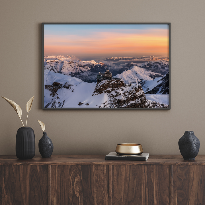 Jungfraujoch Sonnenaufgang Im Winter | Original Print