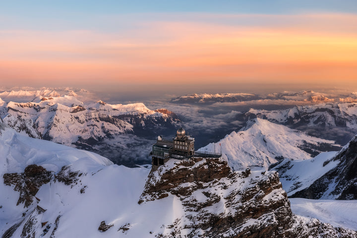 Jungfraujoch Sonnenaufgang Im Winter | Original Print