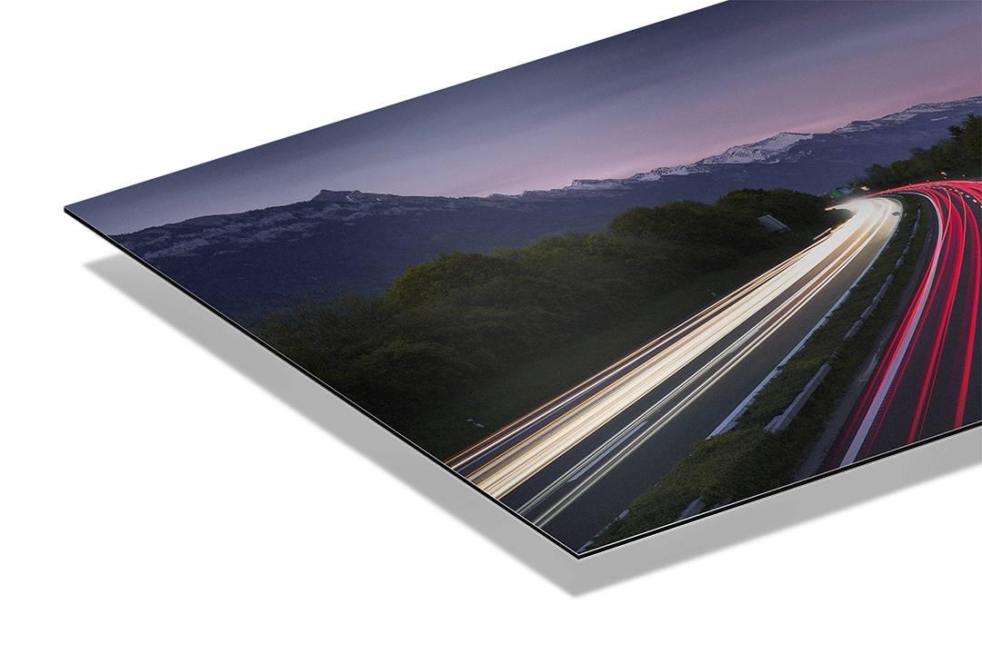 Lichtspuren Auf Der Strasse Bei Interlaken | Original Print