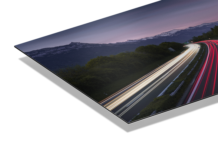 Lichtspuren Auf Der Strasse Bei Interlaken | Original Print