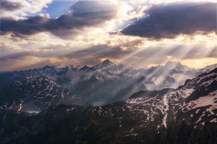 Grimsel Mountain Range | Original Print