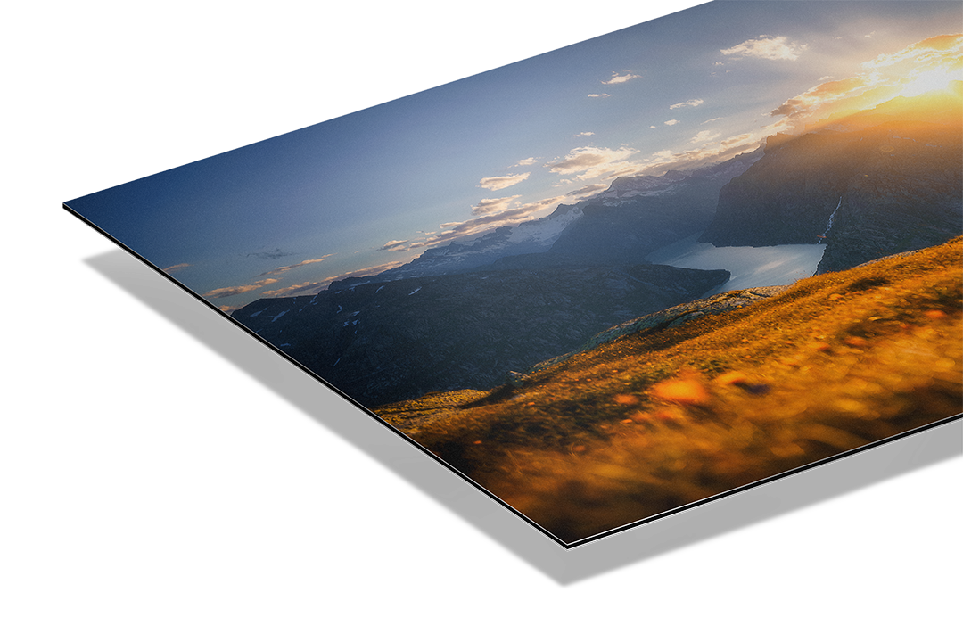 Goldener Sonnenuntergang Am Grimselpass Im Herbst | Original Print