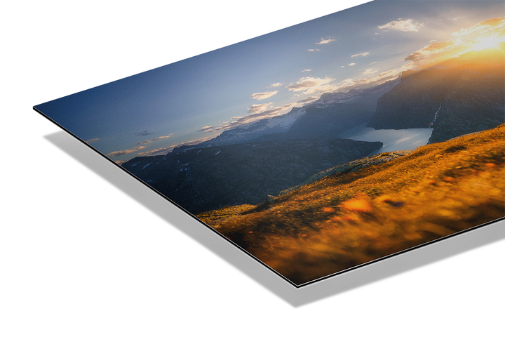Goldener Sonnenuntergang Am Grimselpass Im Herbst | Original Print