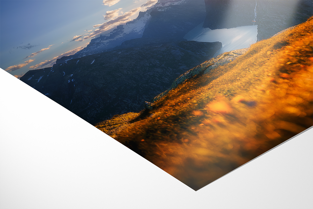 Goldener Sonnenuntergang Am Grimselpass Im Herbst | Original Print
