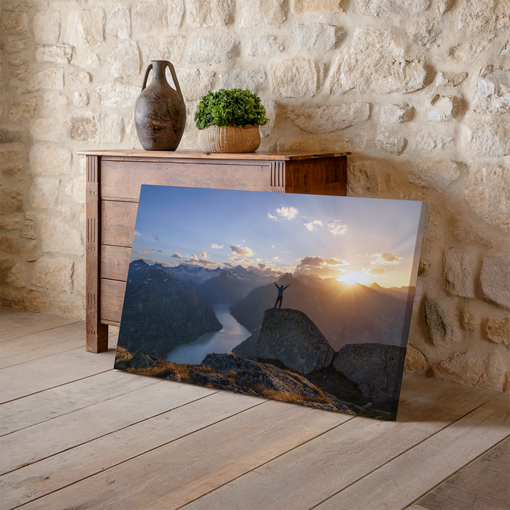 Grimselsee Fall Sunset | Original Print