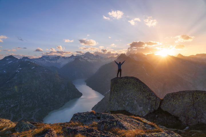 Grimselsee Fall Sunset | Original Print