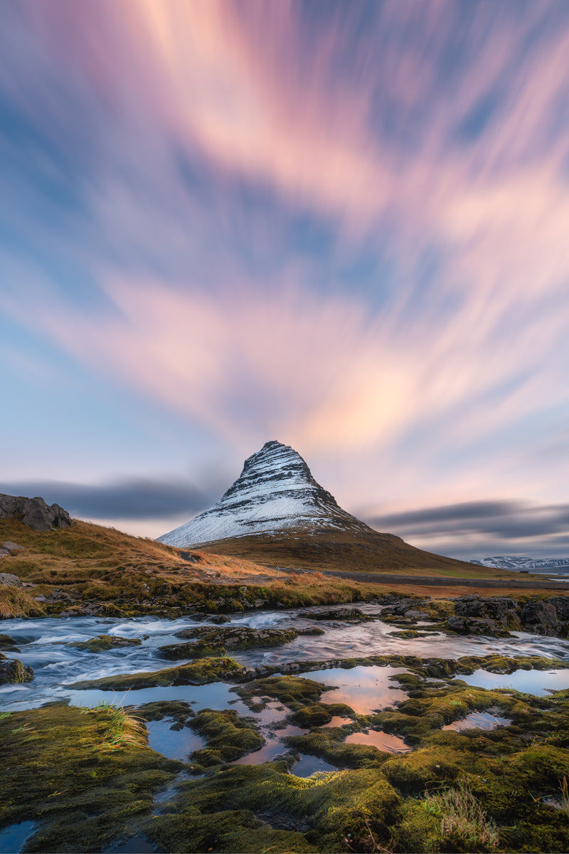 Kirkjufell Mountain Long Exposure, Iceland | Original Print