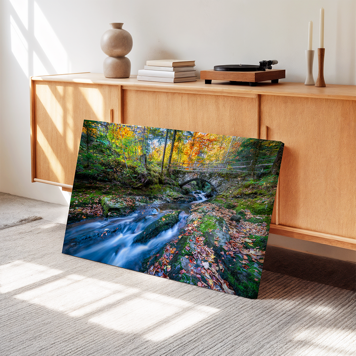 Fluss Und Wald Im Herbst | Original Print