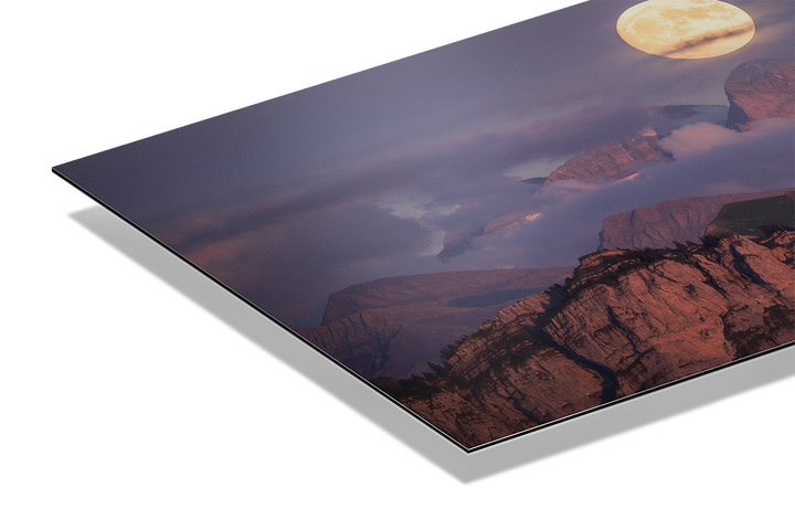 Full Moon Over Wetterhorn Seen From Emmental | Original Print