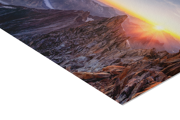 Sonnenaufgang am Oberaarhorn | Original Print