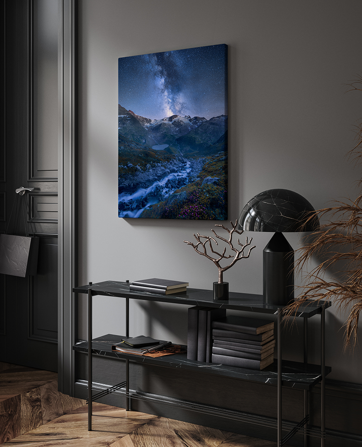 Milchstrasse am Sustenpass und Bach | Original Print