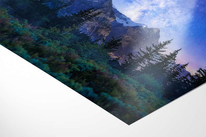 Milky Way, Forest And Eiger Mountain | Original Print