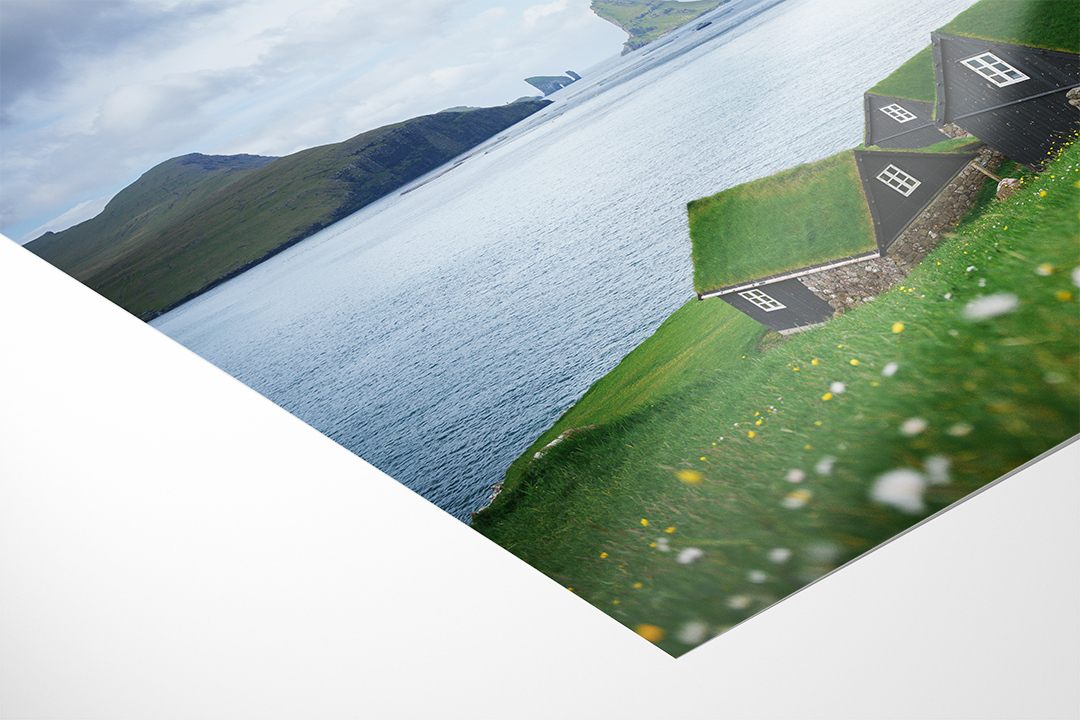Huts At The Coast Of Faroe Islands | Original Print