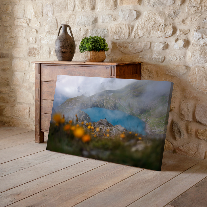 Schottensee Pizol And Wild Flowers | Original Print