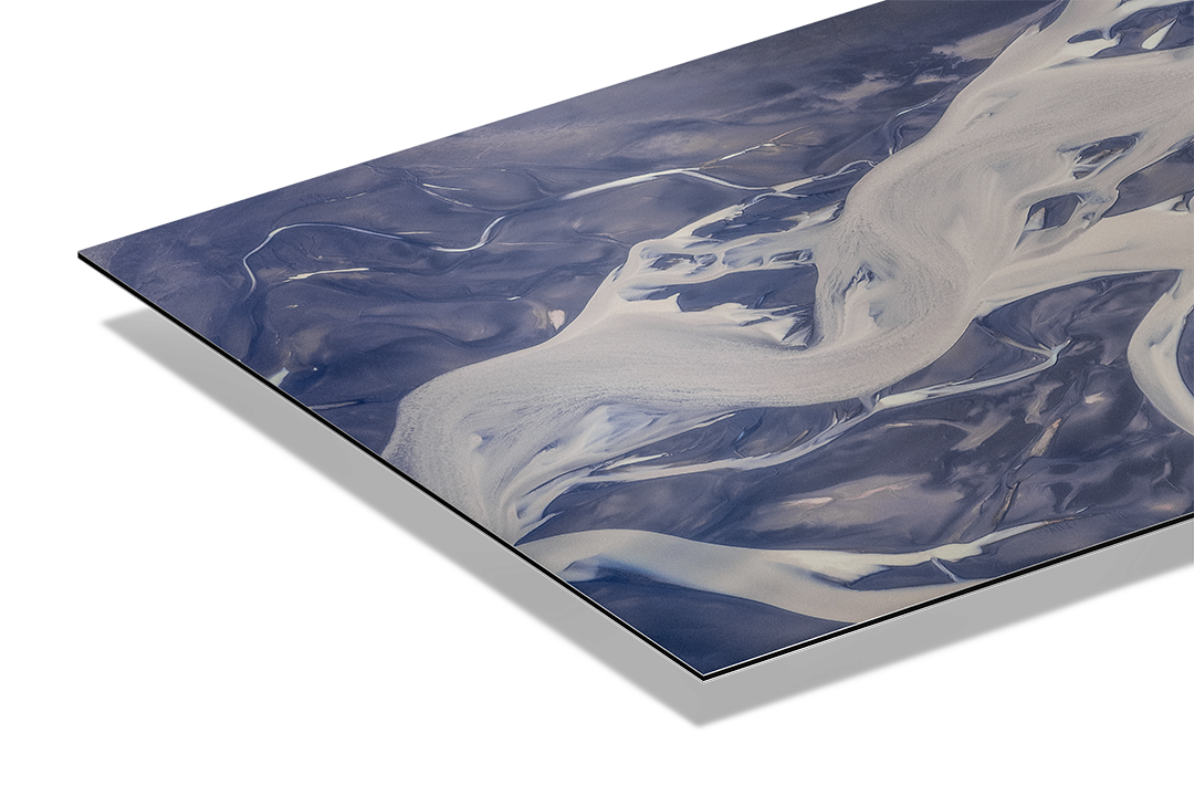 Glacial River Patterns From Above | Original Print