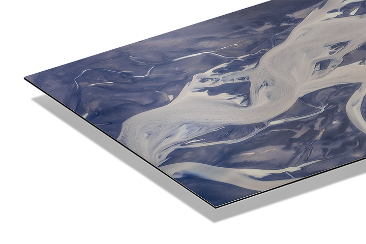 Glacial River Patterns From Above | Original Print