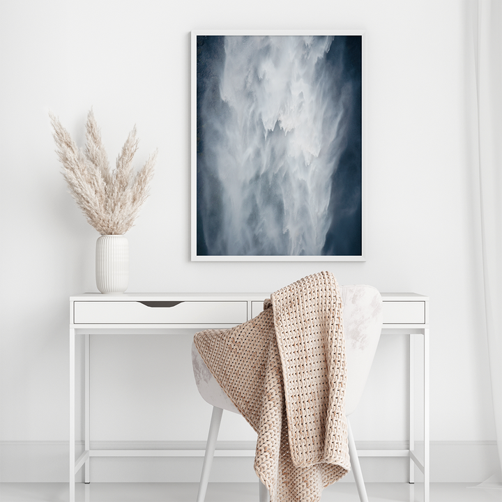 Mulagljufur Wasserfall Nahaufnahme 1, Island | Original Print