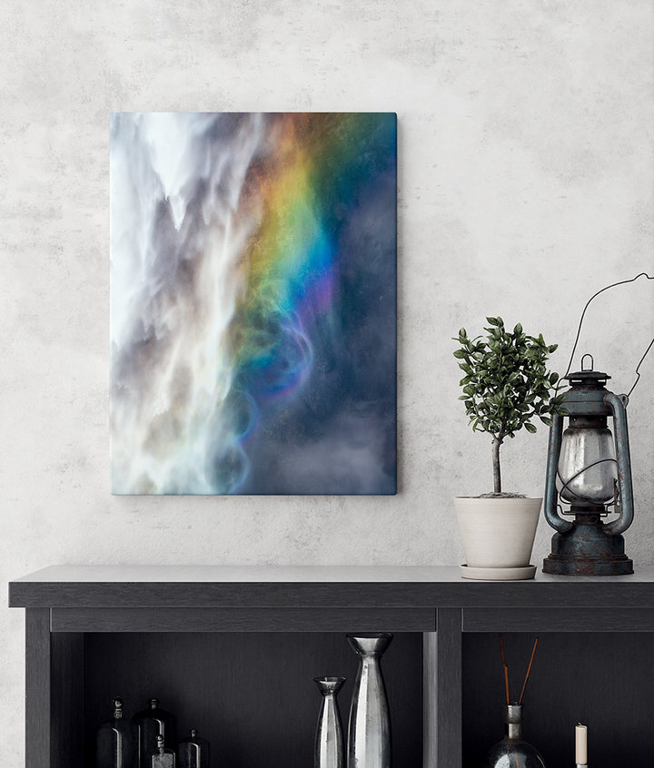Mulagljufur Wasserfall Farbenfrohe Nahaufnahme, Island | Original Print