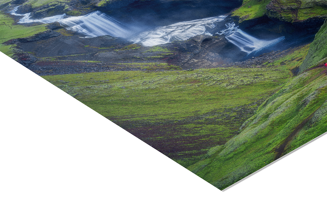 Ofaerufoss Wasserfall in Island | Original Print