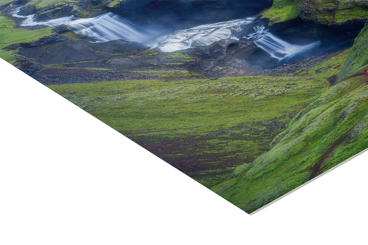 Ofaerufoss Wasserfall in Island | Original Print